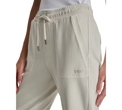 Dkny Sport Women's Cotton-blend Tie-waist Joggers In Neutral