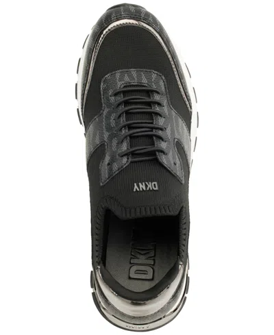 Dkny Women's Maida Lace-up Low-top Running Sneakers In Black