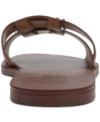 Dkny Women's Glynn Slip-on Embellished Slide Sandals In Brown