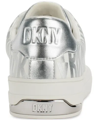 Dkny Women's York Lace-up Low-top Sneakers In White