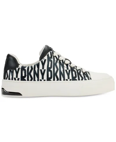 Dkny Women's York Lace-up Low-top Sneakers In Multi