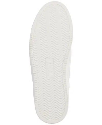 Dkny Women's Oriel Quilted Lace-up Low-top Sneakers In White
