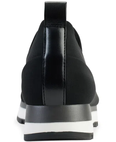 Dkny Women's Jadyn Logo Slip-on Sneakers, Created For Macy's In Black