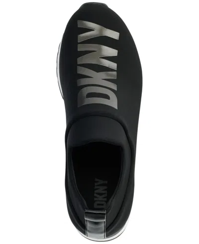 Dkny Women's Jadyn Logo Slip-on Sneakers, Created For Macy's In Black