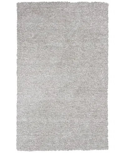 Kas Bliss Heather Shag 2'3" X 7'6" Runner Rug In White