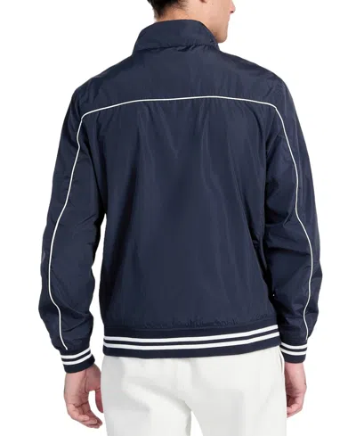 Guess Men's Regular-fit Urban Stripe Bomber Jacket In Blue