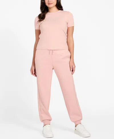 Guess Women's Octavia Round Neck T-shirt In Pink
