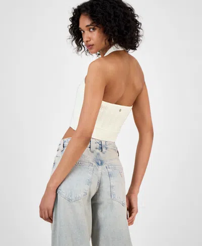 Guess Women's Sofie Halter Sweater In White
