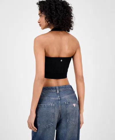 Guess Women's Sofie Halter Sweater In Black