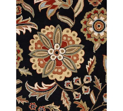 Livabliss Athena Ath-5017 Black 2' X 3' Area Rug In Black