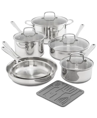 The Cellar Stainless Steel 11-pc. Cookware Set, Exclusively At Macy's In Silver
