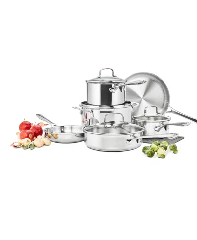 The Cellar Stainless Steel 11-pc. Cookware Set, Exclusively At Macy's In Silver