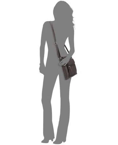 Giani Bernini Nappa Leather Venice Crossbody, Exclusively At Macy's In Brown