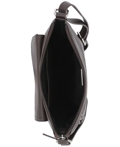 Giani Bernini Nappa Leather Venice Crossbody, Exclusively At Macy's In Brown