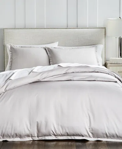 Hotel Collection 680 Thread Count 3-pc. Duvet Cover Set, King, Exclusively At Macy's In Silver