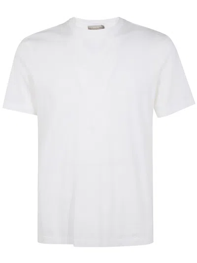 Girelli Bruni Giza Round Neck Short Sleeves T-shirt In White