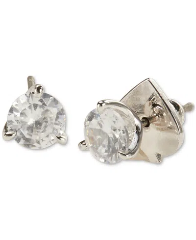 Kate Spade 3-prong Crystal Stud Earrings In Metallic