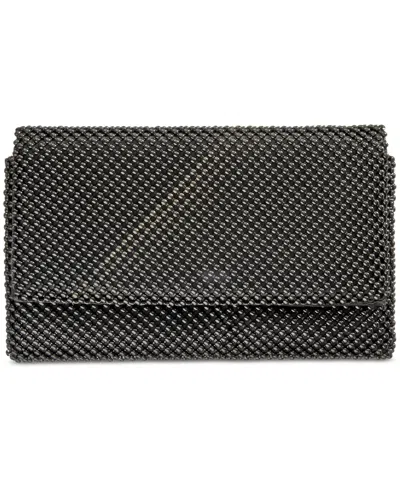 Inc International Concepts Prudence Shiny Mesh Clutch, Exclusively At Macy's In Blue