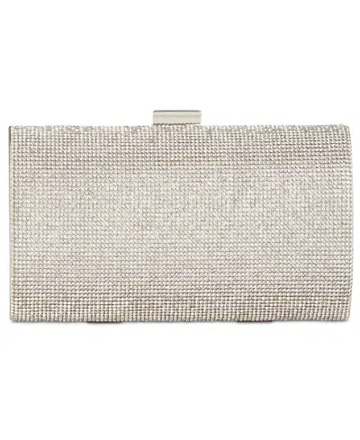 Inc International Concepts Ranndi Sparkle Clutch, Exclusively At Macy's In White