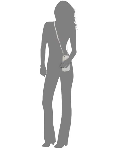 Giani Bernini Softy Leather Tech Crossbody Wallet, Exclusively At Macy's In Gray