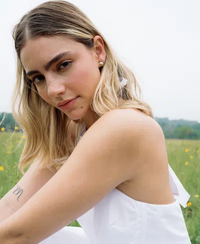 Matr Boomie Nisha Ball And Oval Stud Earrings, Set Of 2 In Multi