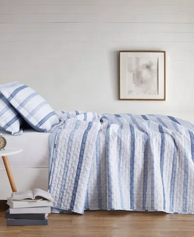 Truly Soft Waffle Stripe 3-pc. Quilt Set, Full/queen In Blue