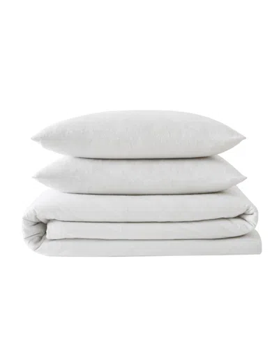 London Fog Herringbone Flannel 3-pc. Duvet Cover Set, Full/queen In Multi