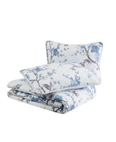 Cannon Kasumi Floral 3 Piece Quilt Set, Full/queen In Multi