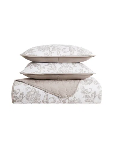 Cannon Sylvana Jacobean Floral 2-piece Quilt Set, Twin/twin Xl In Multi