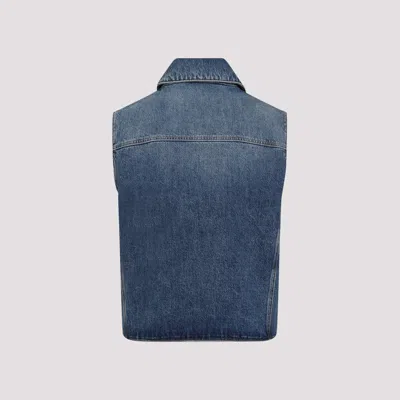 Givenchy Denim Vest In Blue
