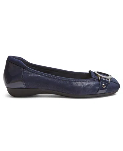 Anne Klein Women's Umeko Snip Toe Ballet Flats In Blue