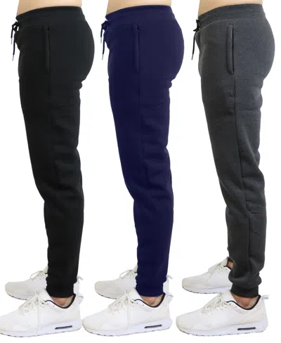 Blue Ice Men's 3-pack Slim-fit Pants In Multi