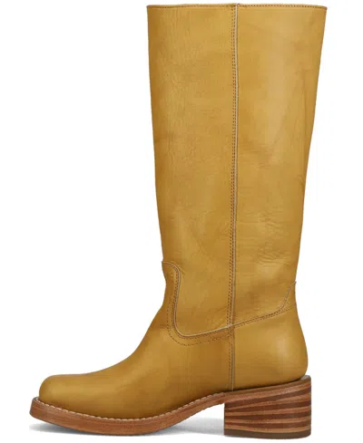 Frye Campus Knee High Boot In White