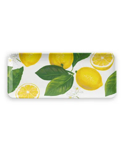 Abode Homewares Lemon Fresh Melamine Appetizer Tray In Multi