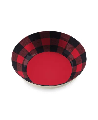 Abode Homewares Vintage Lodge Buffalo Check Melamine Serve Bowl