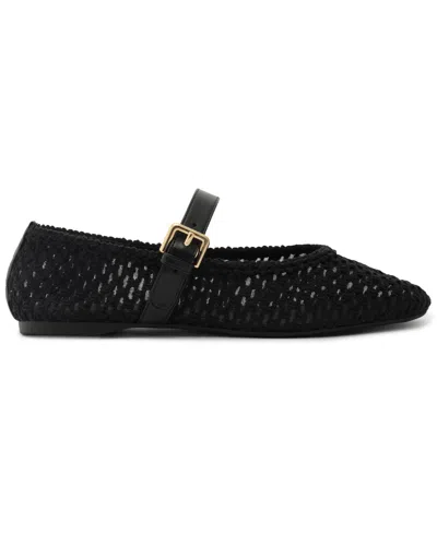 Arezzo Abby Ballet Flat In Black