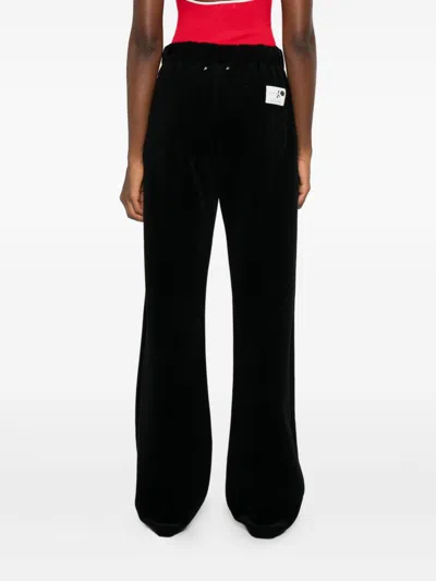 Golden Goose Cotton Wide-leg Trousers In Black