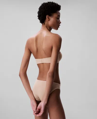 Calvin Klein Women's Perfectly Fit Push-up Strapless Bra Qf5677 In Neutral