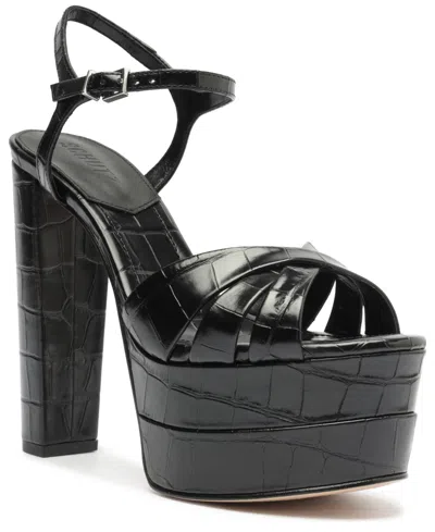 Schutz Women's Keefa High Platform Sandals In Black