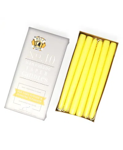 Mole Hollow Candles 10" Taper Candles In Yellow