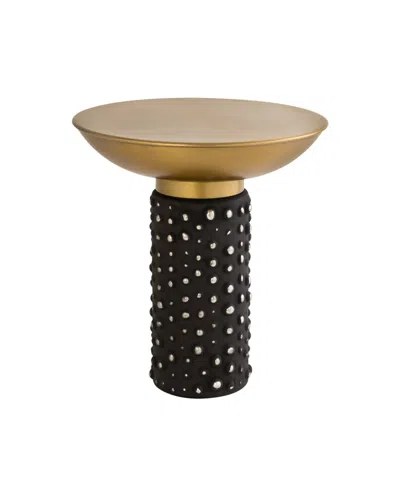 Tov Furniture Blaze Glass And Brass Side Table