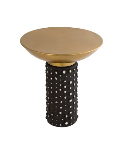 Tov Furniture Blaze Glass And Brass Side Table
