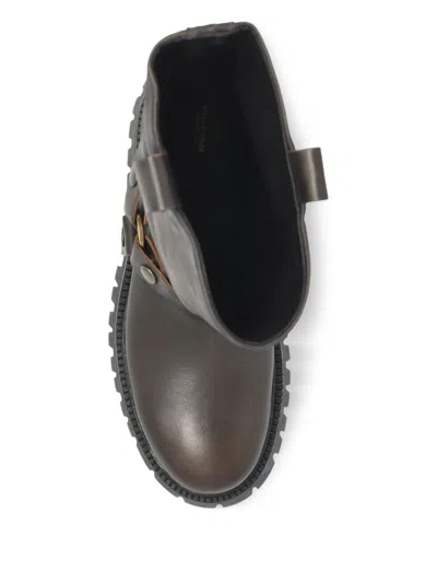 Golden Goose Flat Ankle Boots In Green