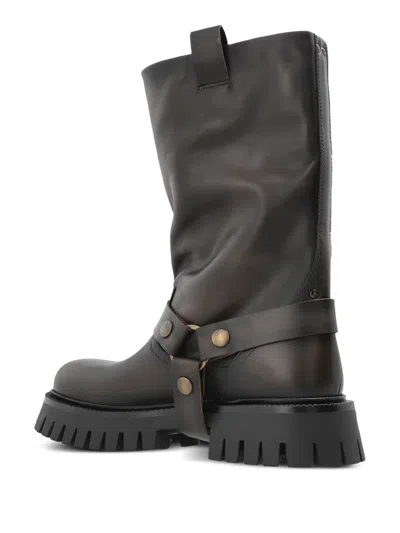 Golden Goose Flat Ankle Boots In Green