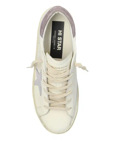 Golden Goose Hi Star Leather Platform Sneakers In Multi