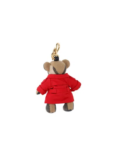 Burberry Charm Keychain Bear Thomas In Red