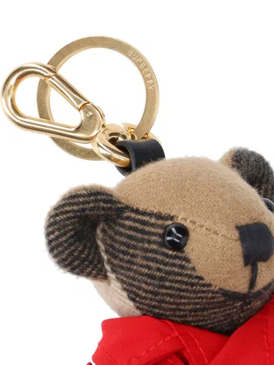 Burberry Charm Keychain Bear Thomas In Red