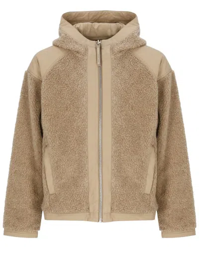 Canada Goose Reversible Hooded Boucle Padded Jacket In Nude