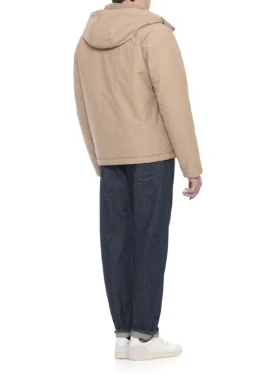 Canada Goose Reversible Hooded Boucle Padded Jacket In Nude