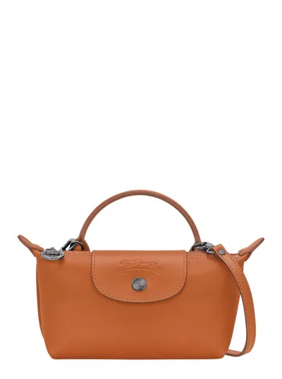 Longchamp 'le Pilage Xtra' Brown Shoulder Strap With Removable Shoulder Strap And Embossed Lgoo On The Front I In Brown